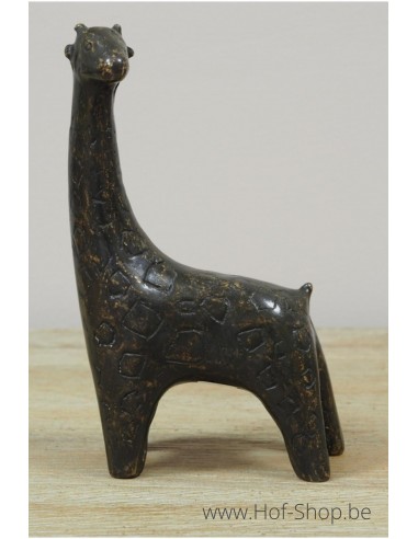 Kleine giraf - bronzen beeld (AN2132BR-BI)