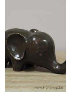 Klein olifantje - bronzen beeld (AN2137BR-BI)