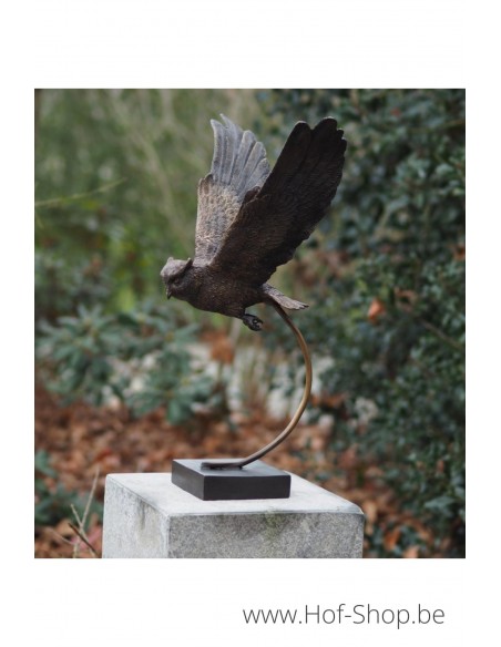 Hibou volant - statue en bronze (AN2209BR-B)