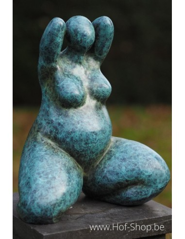 Grosse dame Bella Donna  - statue en bronze (AN2341BR-HP)