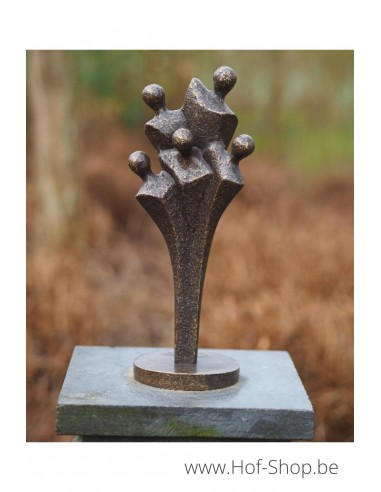 Familiebeeld klein - bronzen beeld (AN2385BR-BI)