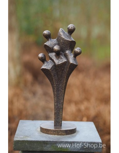 Familiebeeld klein - bronzen beeld (AN2385BR-BI)