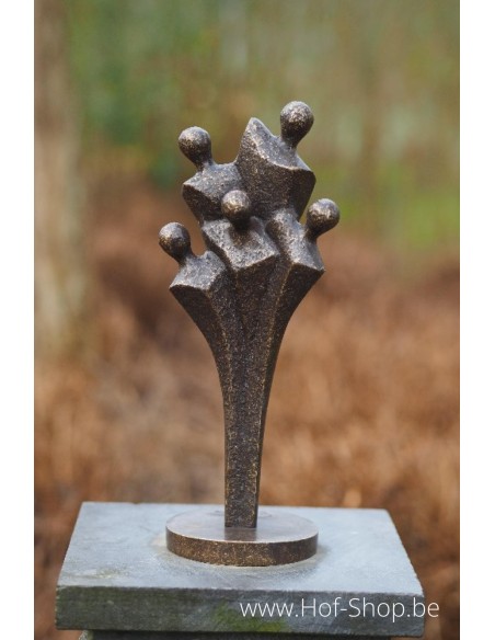 Familiebeeld klein - bronzen beeld (AN2385BR-BI)