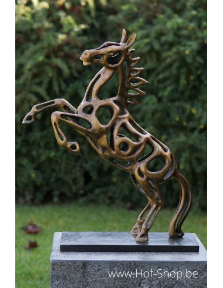 Paard draadsculptuur - bronzen beeld (AN2567BR-HP)