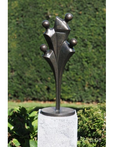 Famille moderne - statue en bronze (AN2755BR-BI)