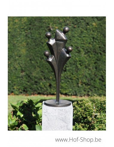 Moderne familie - bronzen beeld (AN2755BR-BI)