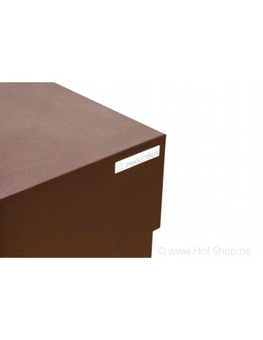 Shopperbox PB digitaal slot Cortenstaal Look - pakketbus aluminium esafe