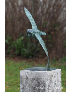 Hibou volant - statue en bronze (AN2806BR-VI)