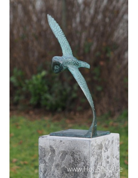 Vliegende uil - bronzen beeld (AN2806BR-VI)