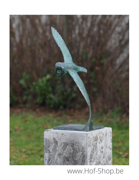 Vliegende uil - bronzen beeld (AN2806BR-VI)