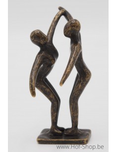 Petit couple de danseurs modernes - statue en bronze (AN2828BR-BI)