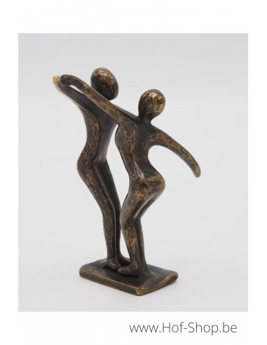 Petit couple de danseurs modernes - statue en bronze (AN2828BR-BI)