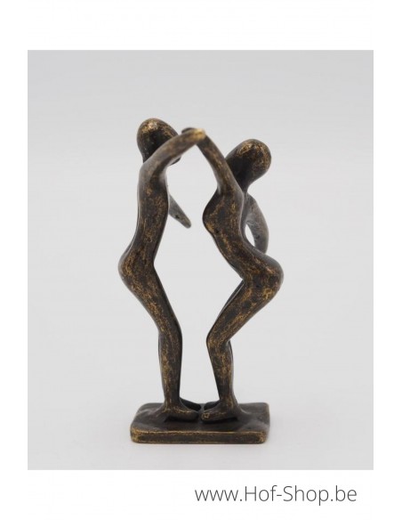 Klein modern danspaar - bronzen beeld (AN2828BR-BI)