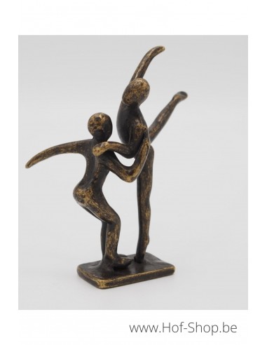 Petit couple de danseurs modernes - statue en bronze (AN2830BR-BI)