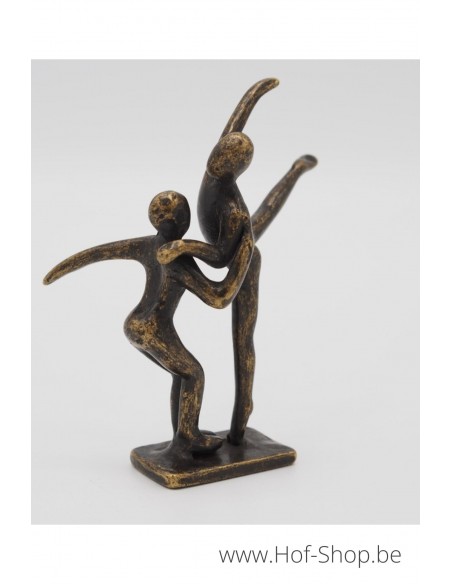 Petit couple de danseurs modernes - statue en bronze (AN2830BR-BI)