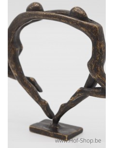 Klein modern danspaar - bronzen beeld (AN2831BR-BI)