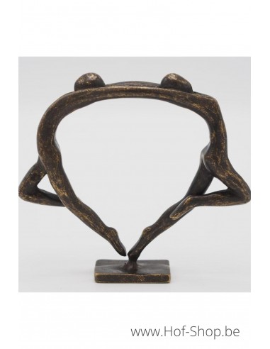Klein modern danspaar - bronzen beeld (AN2831BR-BI)