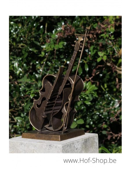 Violin modern - statue en bronze (AN2846BRW-BI)