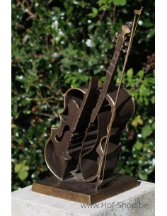 Violin modern - statue en bronze (AN2846BRW-BI)