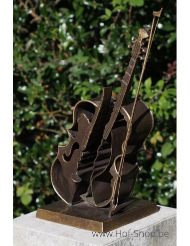 Violin modern - statue en bronze (AN2846BRW-BI)