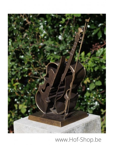 Violin modern - statue en bronze (AN2846BRW-BI)