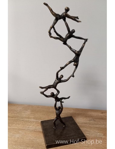 Spiraling to the top - bronzen beeld (AN2887BR-BI)