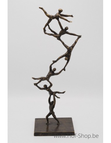 Spiraling to the top - bronzen beeld (AN2887BR-BI)