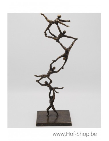 Spiraling to the top - bronzen beeld (AN2887BR-BI)