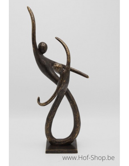 Couple de danseurs modernes - statue en bronze (AN2888BR-BI)