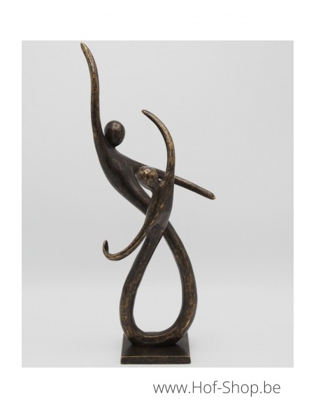 Couple de danseurs modernes - statue en bronze (AN2888BR-BI)