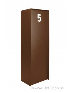 Dropbox Small Aspect acier Corten Back Door - ONZO boîte à colis aluminium