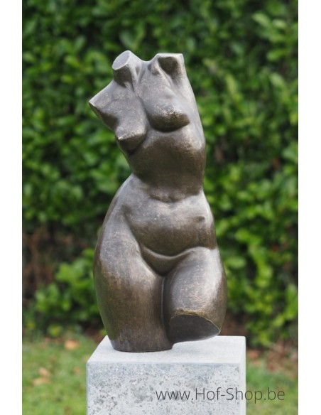 Bronzen vrouwen buste groot - bronzen beeld (AN3551BR-BI)