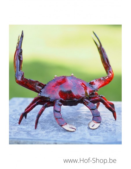 Crabe rouge - statue en bronze (AN2677BR-VI)