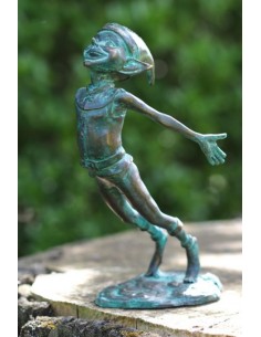 Pixie armen achteruit - bronzen beeld (BS1405V)