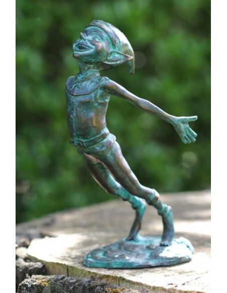Pixie armen achteruit - bronzen beeld (BS1405V)