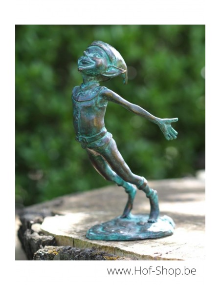 Pixie armen achteruit - bronzen beeld (BS1405V)
