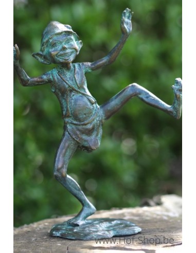 Dansende pixie - bronzen beeld (BS1405V)
