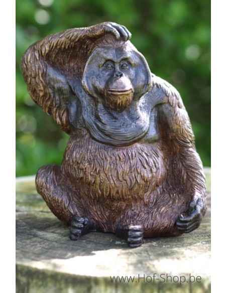 Orang oetan - bronzen beeld (BS1411B)