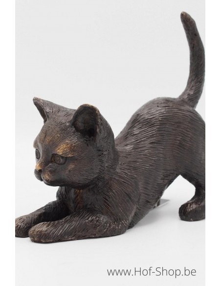 Chat couché - statue en bronze (BS1429B)