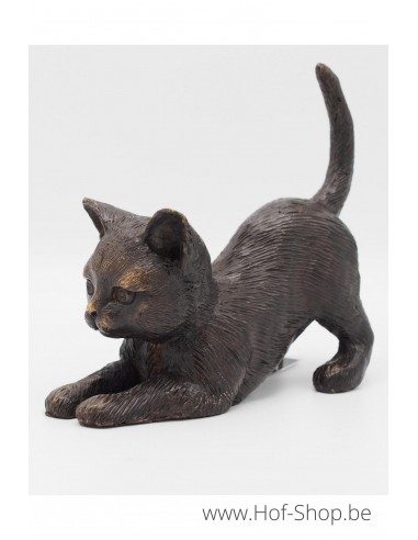 Chat couché - statue en bronze (BS1429B)