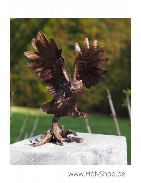 Vliegende uil - bronzen beeld (BS61021)