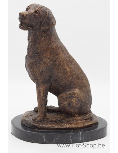 Labrador - statue en bronze (B726)