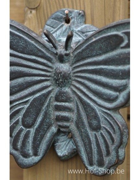 Deurklopper vlinder - bronzen beeld (DR0072BR-P1)