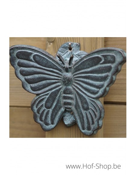 Papillon heurtoir de porte - statue en bronze (AN0748BR-P)