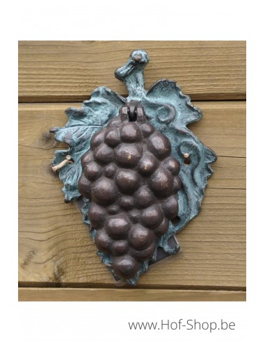 Deurklopper druiventros - bronzen beeld (DR6548B)