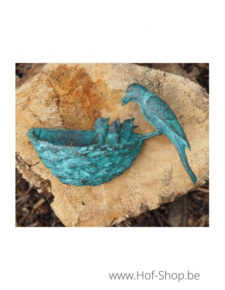 Vogelnest - bronzen beeld (GA0396BR-B)