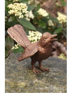 Vogel met gespreide vleugels - bronzen beeld (GA1089BR-B)