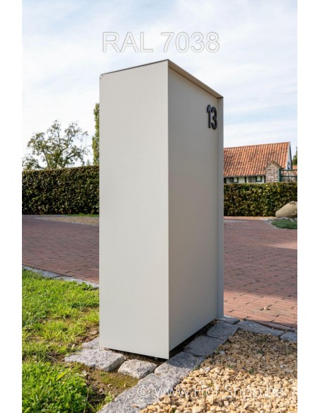 Dropbox Medium Back Door avec une couleur de votre choix - boîte à colis ONZO aluminium