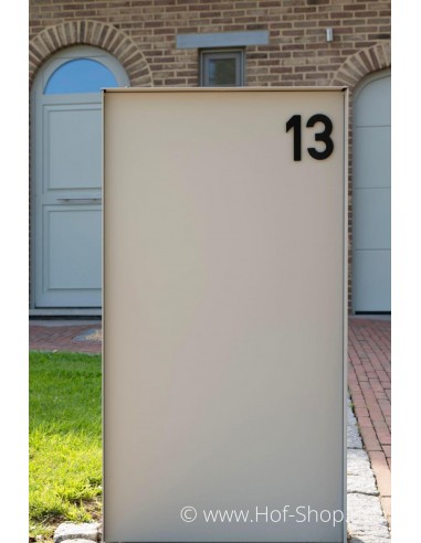 Numéro 1 aluminium noir (10 cm de hauteur, 4 mm d’épaisseur) - numéro Entrada Range