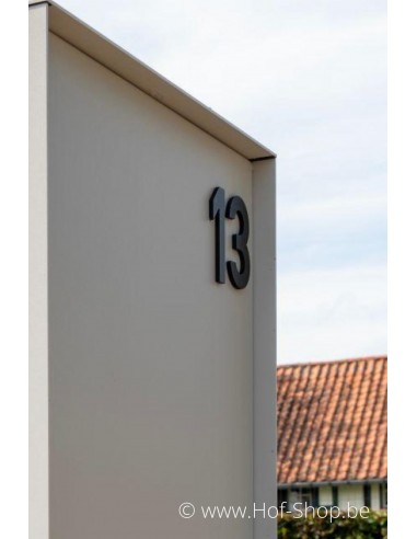 Numéro 3 aluminium noir (10 cm de hauteur, 4 mm d’épaisseur) - numéro Entrada Range